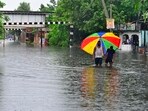 Several divisional offices and grid stations were inundated, with rainwater seeping into control rooms, equipment yards and underground cable chambers. (Gurpreet Singh/HT)