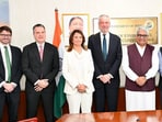 Union environment minister Bhupender Yadav with COP30 President Andre Correa do Lago. (X)