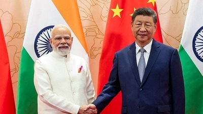 Prime Minister Narendra Modi (L) and Chinese President Xi Jinping shake hands during a bilateral meeting on the sidelines of the Shanghai Cooperation Organisation (SCO) summit in Tianjin. (AFP) Prime Minister Narendra Modi (L) and Chinese President Xi Jinping shake hands during a bilateral meeting on the sidelines of the Shanghai Cooperation Organisation (SCO) summit in Tianjin. (AFP)