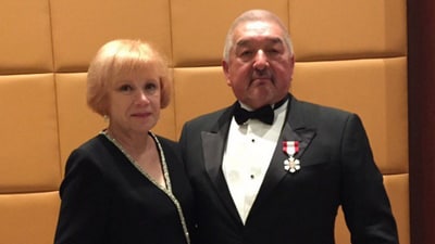 Graham Greene with his wife, Hilary Blackmore. (Graham Greene on X) Graham Greene with his wife, Hilary Blackmore. (Graham Greene on X)