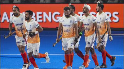 India demolished Kazakhstan 15-0 and marched into the Super 4 stage of the Asia Cup hockey tournament on Monday. (PTI) India demolished Kazakhstan 15-0 and marched into the Super 4 stage of the Asia Cup hockey tournament on Monday. (PTI)