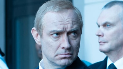 Jude Law as Vladimir Putin in The Wizard of Kremlin. Jude Law as Vladimir Putin in The Wizard of Kremlin.