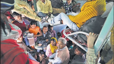 Migration became the state’s largest export, with workers from the state forming the backbone of construction, transport, and low-skilled urban service economies in Delhi, Punjab, Maharashtra, and the Gulf (HT Photo) Migration became the state’s largest export, with workers from the state forming the backbone of construction, transport, and low-skilled urban service economies in Delhi, Punjab, Maharashtra, and the Gulf (HT Photo)