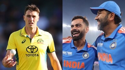 Without Pat Cummins, left, India, Rohit Sharma and Virat Kohli could breathe a sigh of relief (AFP Images) Without Pat Cummins, left, India, Rohit Sharma and Virat Kohli could breathe a sigh of relief (AFP Images)
