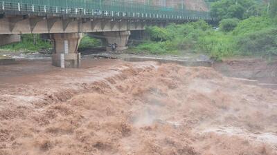 The Ghaggar in spate in Panchkula on Monday. (SANT ARORA/HT) The Ghaggar in spate in Panchkula on Monday. (SANT ARORA/HT)