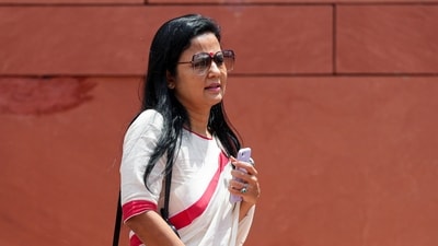 TMC MP Mahua Moitra  also accused the BJP of trying to turn her into a "political victim". (PTI)