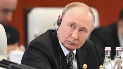 At the SCO Summit, Russian President Vladimir Putin said the reason behind the Ukraine crisis was the West's push to drag Kyiv into NATO, and “a result of a coup d'état” there. He also lauded India and China's efforts to resolve the conflict.&nbsp; (AP)