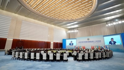 While PM Modi displayed camaraderie with the Russian and Chinese presidents at the SCO Summit, the US, on the other hand, highlighted that its partnership with India "continues to reach new heights". (Reuters)