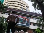 The Bombay Stock Exchange building on Dalal Street in Mumbai.