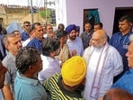 Home Minister Amit Shah who visited Jammu to assess the flood damages chaired a review meeting in Jammu. In one of the review meetings held on Monday both J&K chief minister Omar Abdullah and Lt Governor Manoj Sinha and top officials were present. (PTI File) Home Minister Amit Shah who visited Jammu to assess the flood damages chaired a review meeting in Jammu. In one of the review meetings held on Monday both J&K chief minister Omar Abdullah and Lt Governor Manoj Sinha and top officials were present. (PTI File)