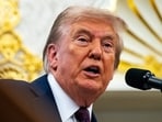 US President Donald Trump, speaks during an announcement in the Oval Office of the White House in Washington, DC, US, on Tuesday.