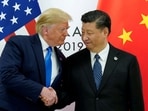 US President Donald Trump with China's President Xi Jinping at the G20 leaders summit in Osaka, Japan, June 29, 2019.