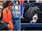 Naomi Osaka and her custom Labubu dolls at the US Open 2025. 