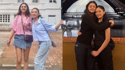 Aneet Padda reuintes with Bad Girls Don't Cry co-star Lhakyila. Aneet Padda reuintes with Bad Girls Don't Cry co-star Lhakyila.