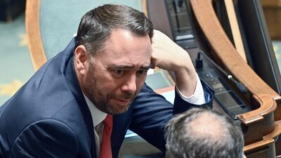 Belgian Vice-prime minister and Minister of Foreign Affairs, Maxime Prevot made the announcement on Israel and Palestine (AFP File) Belgian Vice-prime minister and Minister of Foreign Affairs, Maxime Prevot made the announcement on Israel and Palestine (AFP File)