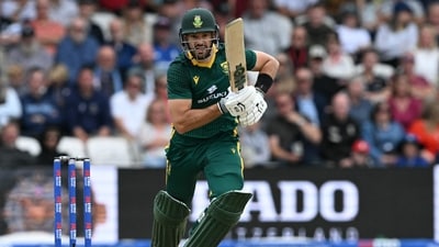 Aiden Markram smashed a 23-ball fifty in the first ODI against England (AFP) Aiden Markram smashed a 23-ball fifty in the first ODI against England (AFP)