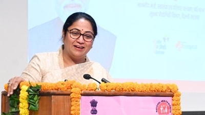 A senior Delhi Police officer informed that the security coverage of chief minister Rekha Gupta will remain enhanced during the programme. (File/HT Photo)