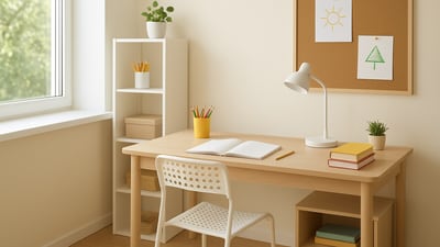 A bright, organised study area facing East boosts concentration, supports learning, and creates a positive, energetic environment for children. A bright, organised study area facing East boosts concentration, supports learning, and creates a positive, energetic environment for children.