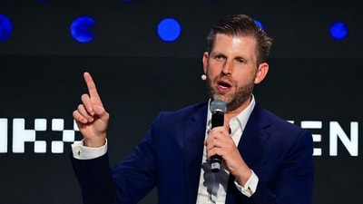 Amidst swirling rumors about Trump's health, Eric Trump condemned the left for spreading false information. (AFP) Amidst swirling rumors about Trump's health, Eric Trump condemned the left for spreading false information. (AFP)