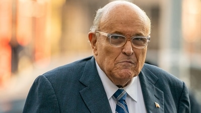 Rudy Giuliani was taken by ambulance to a nearby trauma center for treatment of a fractured thoracic vertebra, multiple lacerations and contusions (REUTERS)