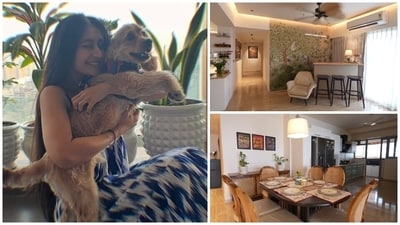 Inside Dhanashree Verma's lovely home in Mumbai. Inside Dhanashree Verma's lovely home in Mumbai.