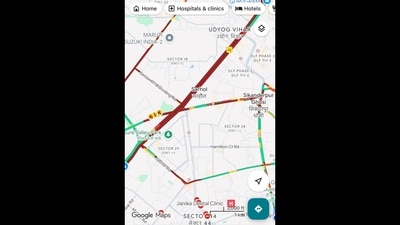Gurgaon received over 100 millimetres of rainfall until Monday evening. (X/@ParthaBarman) Gurgaon received over 100 millimetres of rainfall until Monday evening. (X/@ParthaBarman)