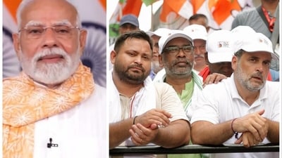 PM Modi on Tuesday called the alleged use of abusive language at his later mother 'painful'. (DD grab and Santosh Kumar/ Hindustan Times) PM Modi on Tuesday called the alleged use of abusive language at his later mother 'painful'. (DD grab and Santosh Kumar/ Hindustan Times)
