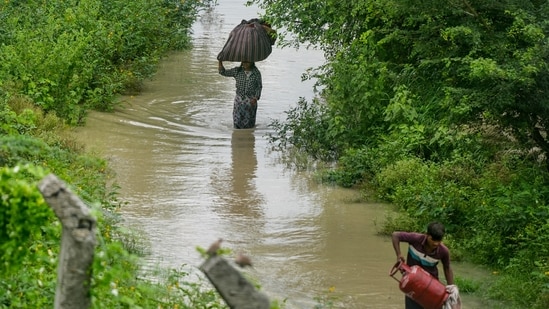 Intense rainfall is expected over the next 24 hours across Northwest, East, Central, and Western India. (PTI)