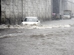According to the India Meteorological Department, the Ghaziabad district recorded a rainfall of 27.5mm till 8.30am on Tuesday. (Sakib Ali/HT Photo) According to the India Meteorological Department, the Ghaziabad district recorded a rainfall of 27.5mm till 8.30am on Tuesday. (Sakib Ali/HT Photo)