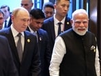 Russia's President Vladimir Putin and Prime Minister Narendra Modi hold a meeting on the sidelines of the Shanghai Cooperation Organisation (SCO) Summit in Tianjin