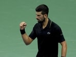 Novak Djokovic defeated Taylor Fritz 6-4, 6-2, 6-4 in the men’s quarterfinal match at the US Open. (Getty Images)