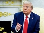 Donald Trump, during a meeting with Karol Nawrocki, Poland's president Donald Trump, during a meeting with Karol Nawrocki, Poland's president
