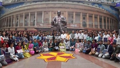 The awardees received a one-time cash grant of ₹60,000 for first position, ₹50,000 for second, and ₹40,000 for third. A special prize of ₹60,000 was conferred upon the highest-scoring girl student where no girl featured among the top three. (Image source: PIB_India/status) The awardees received a one-time cash grant of ₹60,000 for first position, ₹50,000 for second, and ₹40,000 for third. A special prize of ₹60,000 was conferred upon the highest-scoring girl student where no girl featured among the top three. (Image source: PIB_India/status)