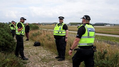 Essex Police said two other men from east London who were driving the cars at the time of the crash were arrested on suspicion of dangerous driving. (Reuters)
