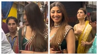Shilpa Shetty skipped Ganesh Chaturthi celebrations this year amid family loss, however she visited Lalbaugcha pandal. Shilpa Shetty skipped Ganesh Chaturthi celebrations this year amid family loss, however she visited Lalbaugcha pandal.