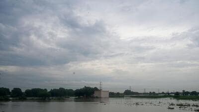 The cricket grounds in Sector 167 were inundated due to the surge in the Yamuna river following heavy monsoon rains in Noida on Wednesday. (Sunil Ghosh / Hindustan Times) The cricket grounds in Sector 167 were inundated due to the surge in the Yamuna river following heavy monsoon rains in Noida on Wednesday. (Sunil Ghosh / Hindustan Times)