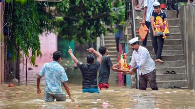 The low-lying areas around the floodplains have been inundated. (ANI)