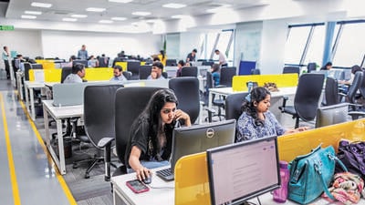 Tiny Owl employees work at computers inside the company's head office in Mumbai, India, on Monday, March. 9, 2015. Tiny Owl is a smartphone application that helps hungry city-dwellers scour nearby eateries for deliveries. The service now handles 2,000 orders each day and has caught the interest of venture funds including Sequoia Capital, an early backer of technology giants such as Apple Inc. and Oracle Corp. Photographer: Dhiraj Singh/Bloomberg (Bloomberg) Tiny Owl employees work at computers inside the company's head office in Mumbai, India, on Monday, March. 9, 2015. Tiny Owl is a smartphone application that helps hungry city-dwellers scour nearby eateries for deliveries. The service now handles 2,000 orders each day and has caught the interest of venture funds including Sequoia Capital, an early backer of technology giants such as Apple Inc. and Oracle Corp. Photographer: Dhiraj Singh/Bloomberg (Bloomberg)