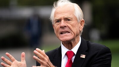 White House trade advisor Peter Navarro speaks to members of the media near the West Wing of the White House in Washington, D.C. (REUTERS)
