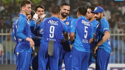 Afghanistan players celebrate (Afghanistan Cricket Board) Afghanistan players celebrate (Afghanistan Cricket Board)