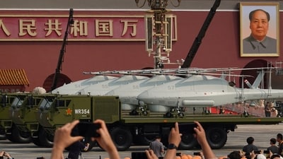 China also showed off drones that can operate underwater and in the air, including drones that could be used for reconnaissance and to strike targets. It also featured unmanned helicopters designed to be launched from ships. (Reuters)
