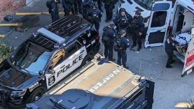 The news of a weapons incident alert at UMass comes days after a gunman opened fire at a school-affiliated church in Minneapolis. (X/@Dragonboy155) The news of a weapons incident alert at UMass comes days after a gunman opened fire at a school-affiliated church in Minneapolis. (X/@Dragonboy155)