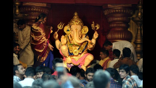 Till the first Manacha Ganpati begins the immersion procession, no other Ganesh mandal will be allowed on the procession route.” (HT)