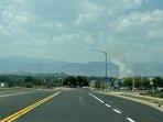 Fire in northwest Arvada, Colorado. Fire in northwest Arvada, Colorado.