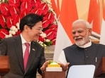Prime Minister Narendra Modi with Singapore Prime Minister Lawrence Wong during a joint press statement, at the Hyderabad House, in New Delhi, Thursday, Sept. 4, 2025. Prime Minister Narendra Modi with Singapore Prime Minister Lawrence Wong during a joint press statement, at the Hyderabad House, in New Delhi, Thursday, Sept. 4, 2025.