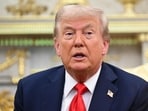 US President Donald Trump speaks a he meets with Polish President Karol Nawrocki in the Oval Office at the White House in Washington, DC on September 3, 2025.