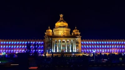 Deputy Chief Minister DK Shivakumar announced the rollout of the GBA, saying the new system will strengthen urban governance (PTI PHOTO.) Deputy Chief Minister DK Shivakumar announced the rollout of the GBA, saying the new system will strengthen urban governance (PTI PHOTO.)