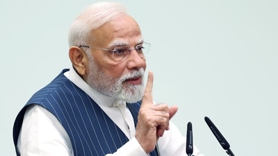 PM Modi further said that such online games are addictive. (DPR PMO ) PM Modi further said that such online games are addictive. (DPR PMO )