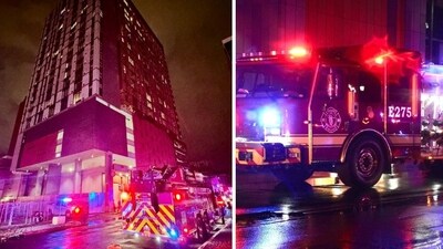 Arizona fire: High-rise blaze erupts in ōLiv Tempe apartment complex (Tempe Fire Medical Rescue Department/Facebook) Arizona fire: High-rise blaze erupts in ōLiv Tempe apartment complex (Tempe Fire Medical Rescue Department/Facebook)
