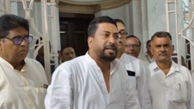 BJP chief whip Shankar Ghosh was suspended after BJP MLAs began raising slogans as CM Mamata Banerjee was about to speak on the resolution. (BJP) BJP chief whip Shankar Ghosh was suspended after BJP MLAs began raising slogans as CM Mamata Banerjee was about to speak on the resolution. (BJP)